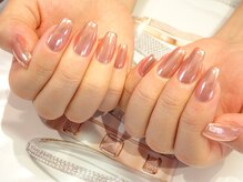 キャミ ネイル(CAMMY NAIL)/ピンクミラーネイル