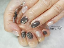 シュガーネイル(sugar nail)/アッシュブラウン＆パール