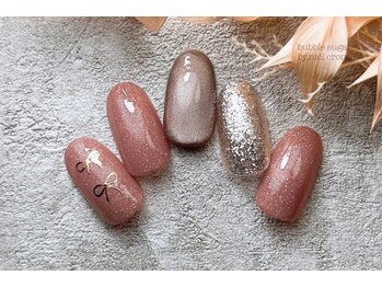 バブル シュガー バイ ネイルクローネ(bublle sugar by.nail crone)/リボンネイル