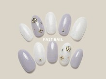 FAST NAIL 荻窪駅前店【パラジェル/ジェルネイル専門/定額/マグネット/フットネイル】/梅雨ネイル  【12185】
