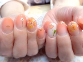 押し花 グラデーション ワイヤー