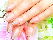 ネイルサロン シェル(Nail Salon SHELL)/グラデ×ミラーフレンチ