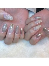 グラマラス アンジェアイ 荻窪店(glamourous ange eye)/チェックネイル♪