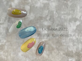 スリー(THREE)/October 2022/nail design