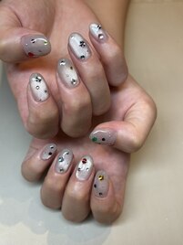 カラフルマグネットネイル