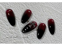 ミューク(mjuk)/Blackグラデーションネイル