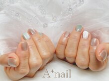エープラスネイル(A+nail)/マグネット2色使い