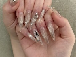 先端クリアネイル