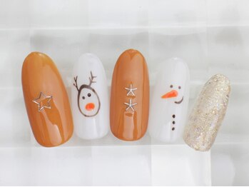 ネイルサロン あかねいろ/秋冬 クリスマス ニュアンス