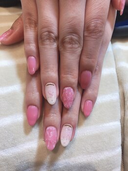 ネイル ハピネス(Happiness)/ワンカラーアート6本込み6000円