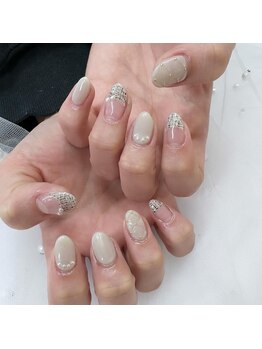 エレガンシア(Elegancia)/tweed × quilting nail