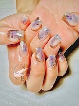 サング ネイル ビューティー アトリエ(suNg nail beauty atelier)/透明感ニュアンス天然石