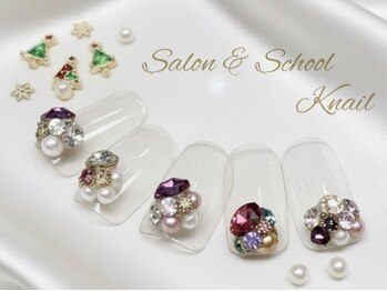 ケイネイル(Knail)の写真/何度でも見惚れる理想の指先に…最新トレンド~オフィス仕様まで、大人クリスマスデザインも豊富にご用意◎