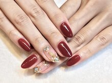 アース ネイルアイラッシュ 前橋店(EARTH Nail&Eyelash)/シンプルデザイン￥9000