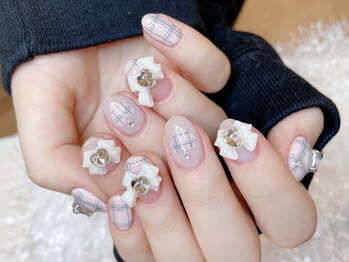 レアネイル 新宿(le'a nail)/チェックネイル