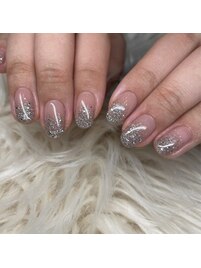 ラメグラデーションネイル