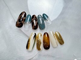 autumnニュアンスネイル