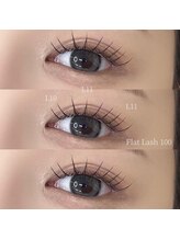 She's lash 渋谷店【パリジェンヌ/まつげパーマ/マツエク/眉毛/アイブロウ/パリエク】/束感マツエク☆Lカール100本