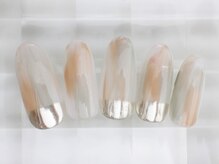 ネイルサロン あかねいろ/春夏　ニュアンスアート　ミラー