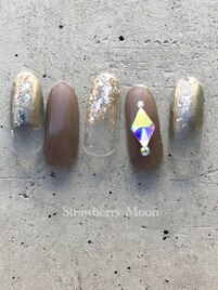 大人ビジューネイル