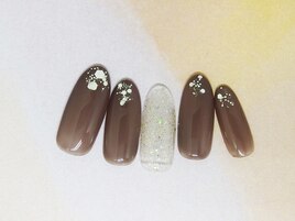 シンプルコースラメとグラデ