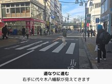 エコナ 代々木上原(Econa)/まっすぐ進むと踏切が見えます