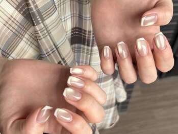 ひまりネイル(ひまりnail)/マグネット×フレンチ