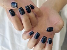 サンジュウヨン(34)/ネイビーネイル　パラジェル