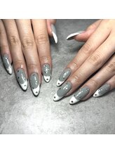 マカナネイル(makana nail)/フレンチ10本×ストーン