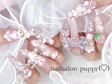 パラジェル登録サロン　ｎａｉｌ　ｓａｌｏｎ　ｐｕｐｐｙ　四条烏丸/推しネイル※3D、ロゴ別途料金