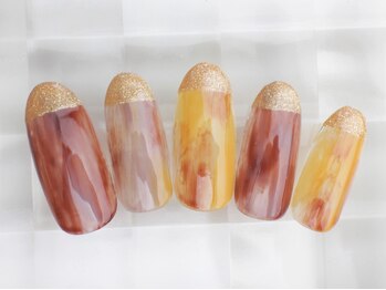 ネイルサロン あかねいろ/秋冬 ニュアンス フレンチ