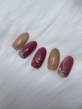 ミテソロ(mi tesoro)/2024年10月定額ネイル 6600