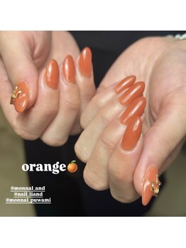 モナールアンド(MONNAL&)/オレンジネイル