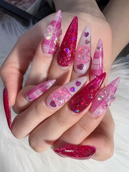 ネイルサロン ヴェルニ(NAIL SALON VERNIS)/チェックjellyグミネイル
