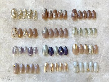 リーネイル 薬院店(Re.nail)の写真/【12種類から選べる★定額デザイン3990円】リーズナブル＆ハイクオリティで毎月トレンドネイルが楽しめる♪