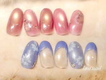 リラネイル(lira nail)の写真/持ち込み初回オフ無料♪華やかに鮮やかなネイルを◎パラジェルカラー全色取り揃えでお好きな色を選べます!