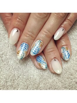 ネイルルーム ハナビ(NailRoomHANABI)/ボタニカルネイル