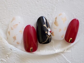 ネイルサロン ブランシュール(Nail Salon Blancheur)/和柄の金箔ちらし