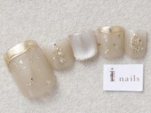 アイネイルズ 三宮店(I nails)/ベージュミラー￥8500