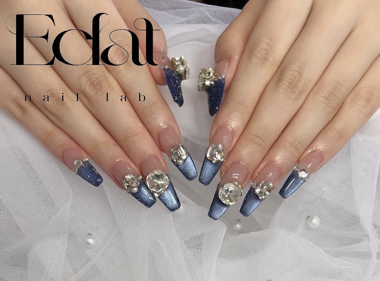 2026年春トレンド】ブルー カラーグラデーションのネイルデザイン集