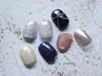 ディーネイル(DEE nail nagoya)の写真/【オフケア込◆フルオーダー90分¥7700/120分¥8800/150分¥9900】トレンド+"アナタらしさ"でお気に入りの爪に