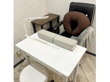 Amu's nail salonの雰囲気(施術スペース☆フットはテーブルを避けて施術致します)