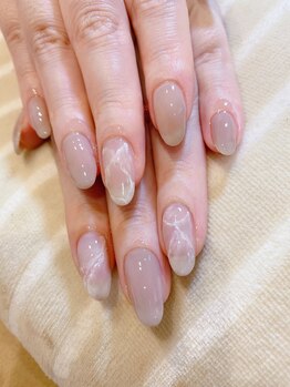 ネイル ハピネス(Happiness)/綺麗めグレージュ6500円