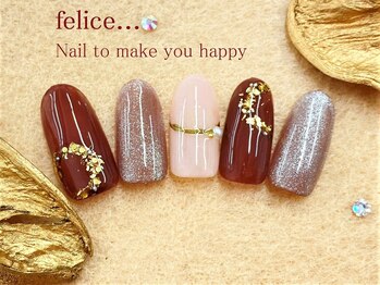 ネイルサロン フェリーチェ(felice)/【定額ネイル】¥7980