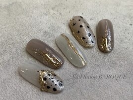 シアーベージュ　ダルメシアン
