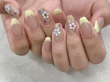 ネイルサロン ドゥ(Nail Salon Doux)/（平田）ビジューフラワー