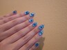【HAND】マグネットネイル×ガラスフレンチ  