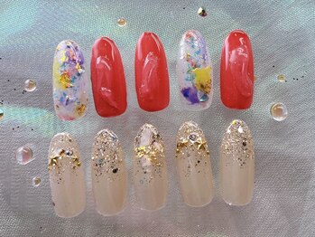 ネイルサロン インプレス(Impress)の写真/シンプルなOLネイル～大人可愛いネイルまで多種多様☆他店ではできなかった理想のアートも貴方の指先へ♪