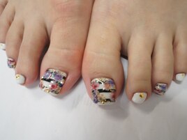 ボーダー花柄ジェル8580円