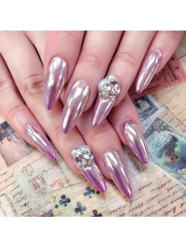 ビービーネイル(BB)/キラッキラミラーネイル